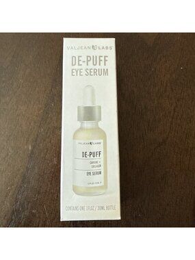 Valjean Labs DePuff Eye Serum with Caffeine and Collagen 1 Fl Oz Pack of 1